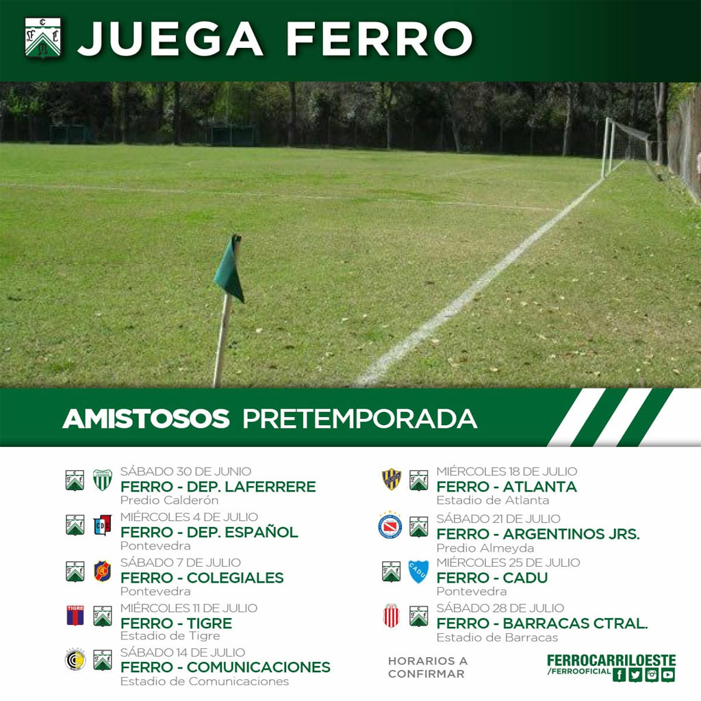 Amistosos Pretemporada Amistosos Pretemporada