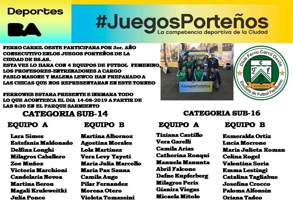 Juegos Porteños 2019 Juegos Porteños 2019