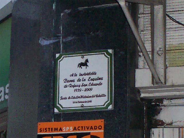 Placa La Barra de la Esquina Placa La Barra de la Esquina