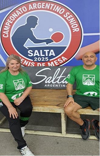 Anabel Vitullo y Daniel Pichot Campeones Nacionales Master 2025 en Equipos, Dobles e Individuales