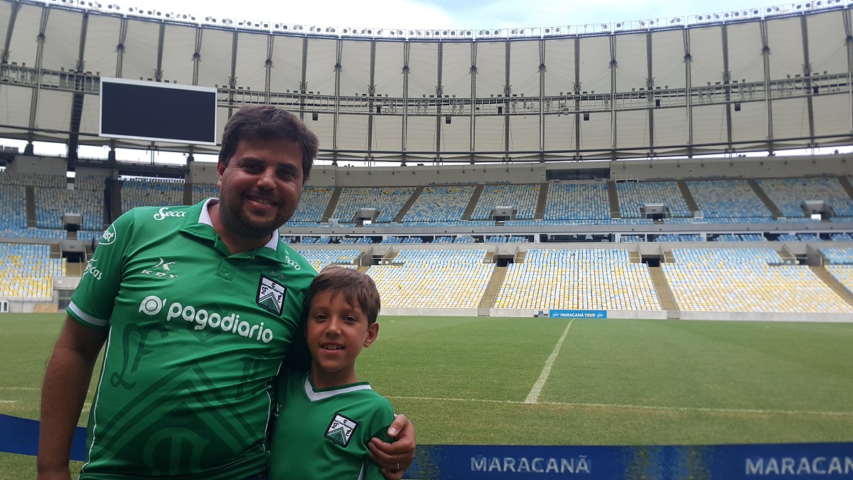 Luis y Julián Wexler en el Maracaná Luis y Julián Wexler en el Maracaná